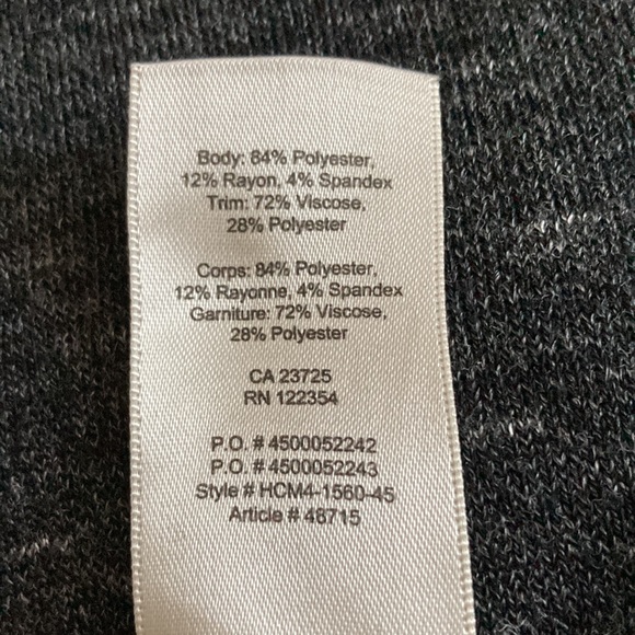 Lightweight XS Wilfred sweater in heather black - Picture 5 of 5